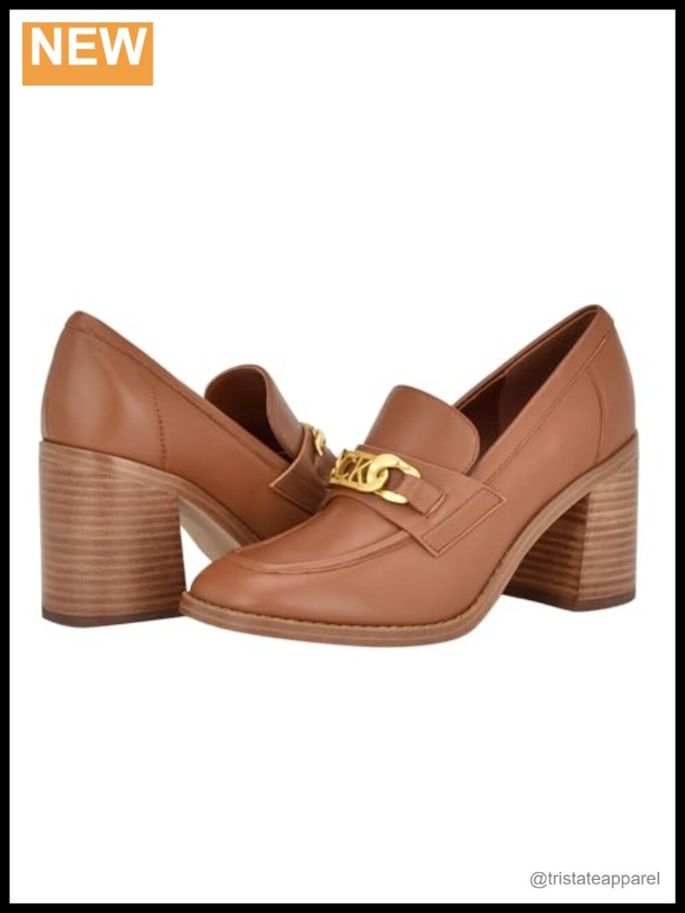 Slip On Square Toe Block Heel Dress Pumps